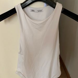 Zara white tank top body suit